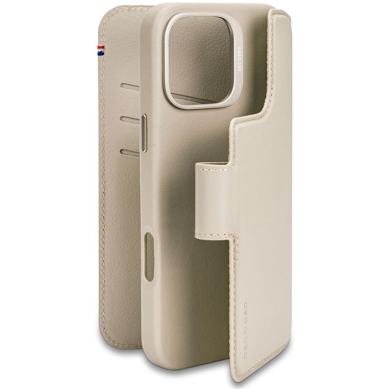 Decoded pouzdro Leather Detachable Wallet MagSafe pro iPhone 16 Pro Max - Clay