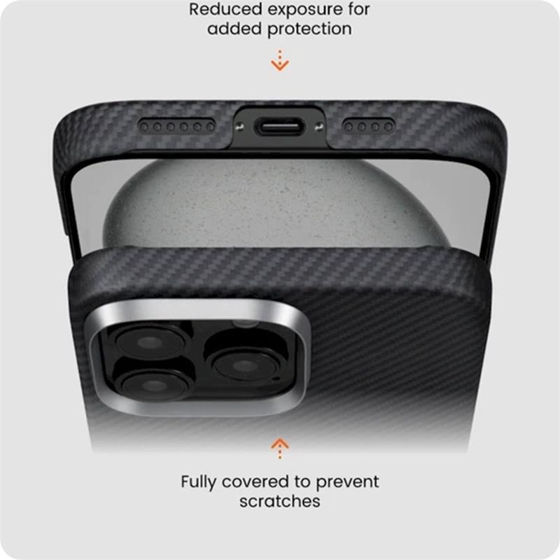 Pitaka kryt Ultra-Slim Case pro iPhone 16 Pro Max - Black/Grey Twill