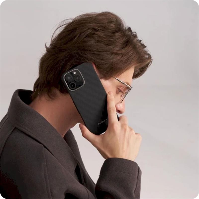 Pitaka kryt Ultra-Slim Case pro iPhone 16 Pro Max - Black/Grey Twill