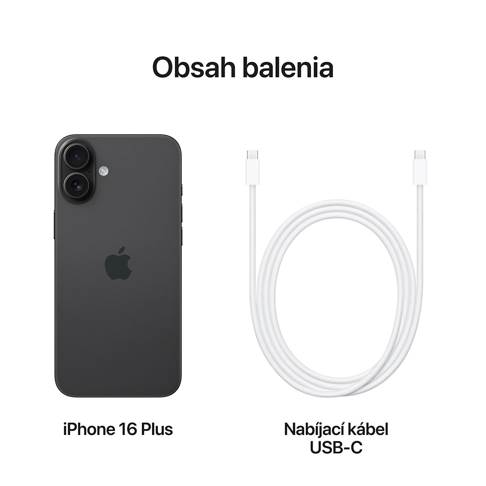 iPhone 16 Plus 256 GB čierna