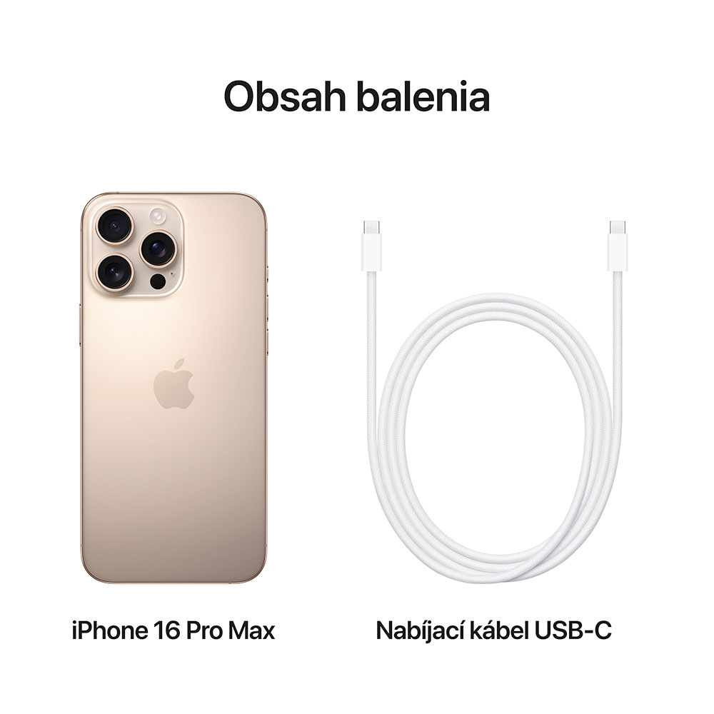 iPhone 16 Pro Max 256 GB púštny titán