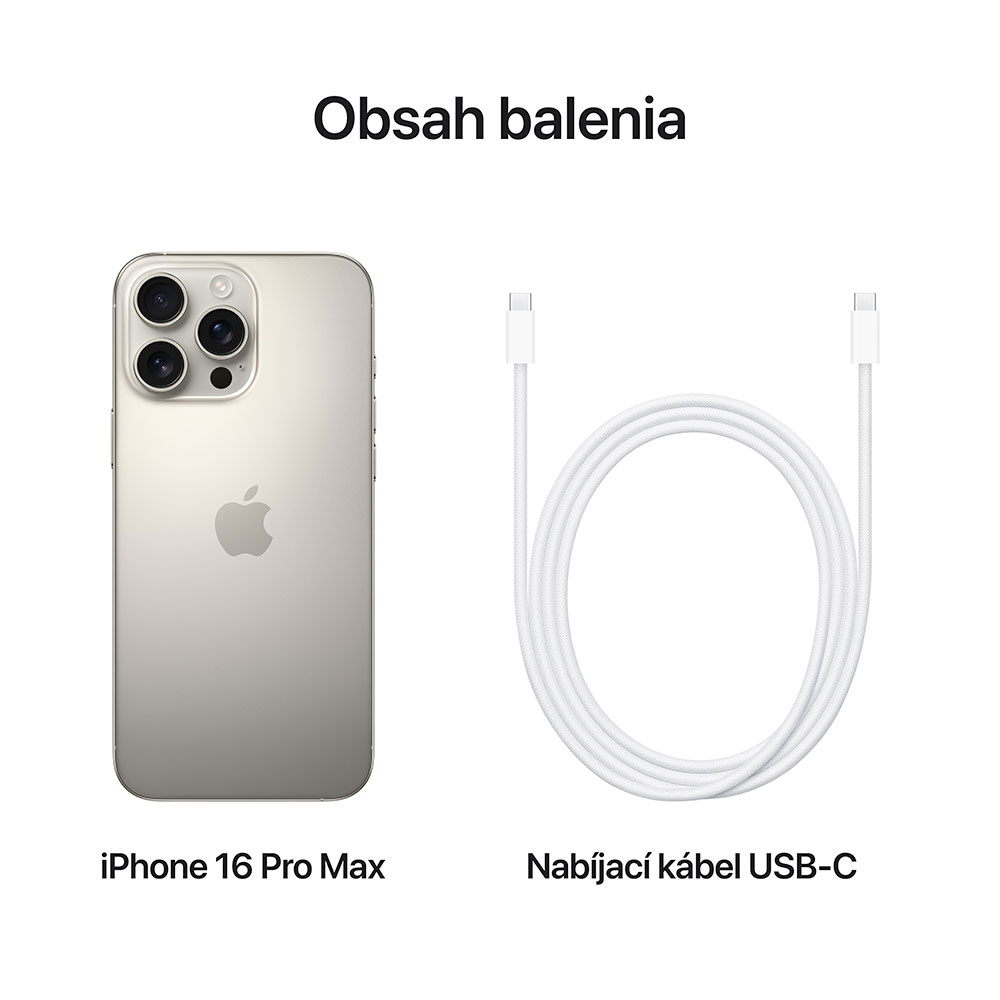 iPhone 16 Pro Max 1 TB prírodný titán