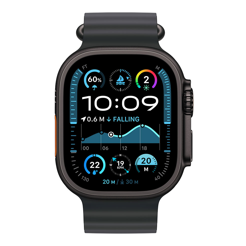 Apple Watch Ultra 2 GPS + Cellular 49mm Black Titanium Case with Black Ocean Band