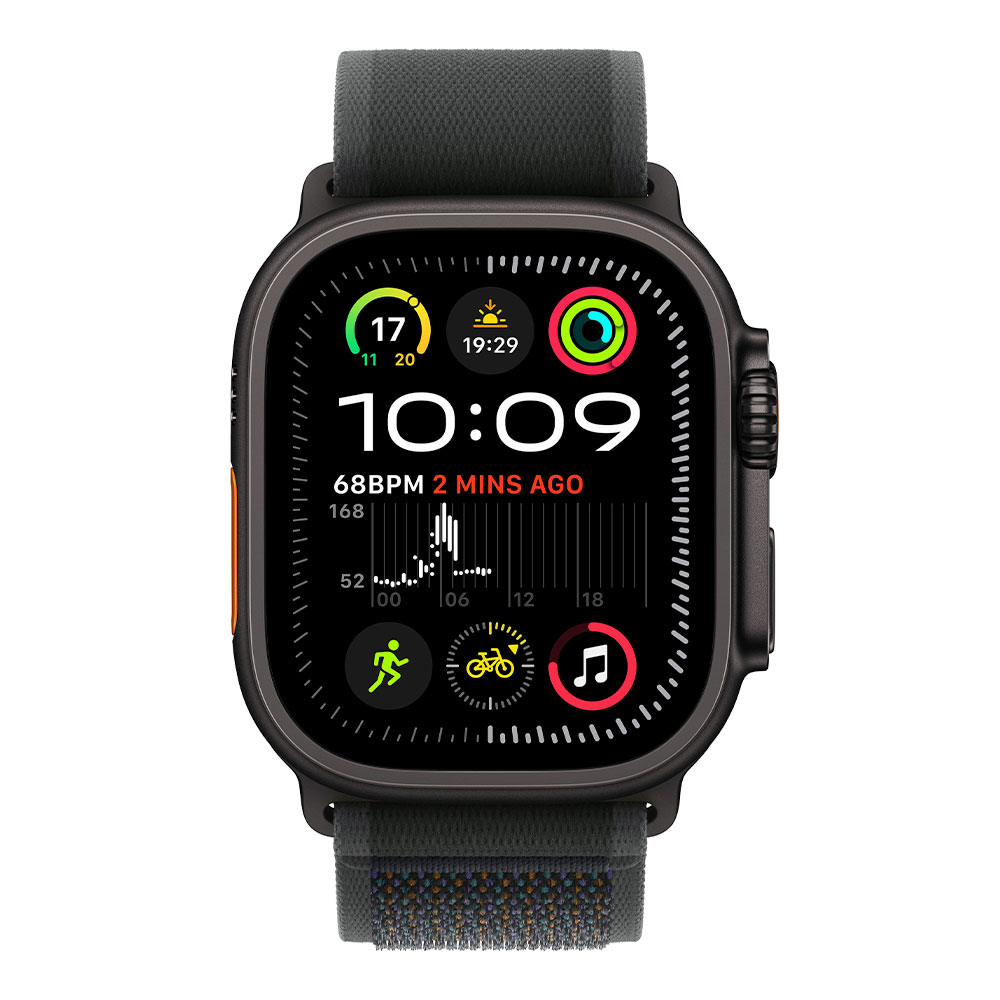 Apple Watch Ultra 2 GPS + Cellular 49mm Black Titanium Case with Black Trail Loop - S/M