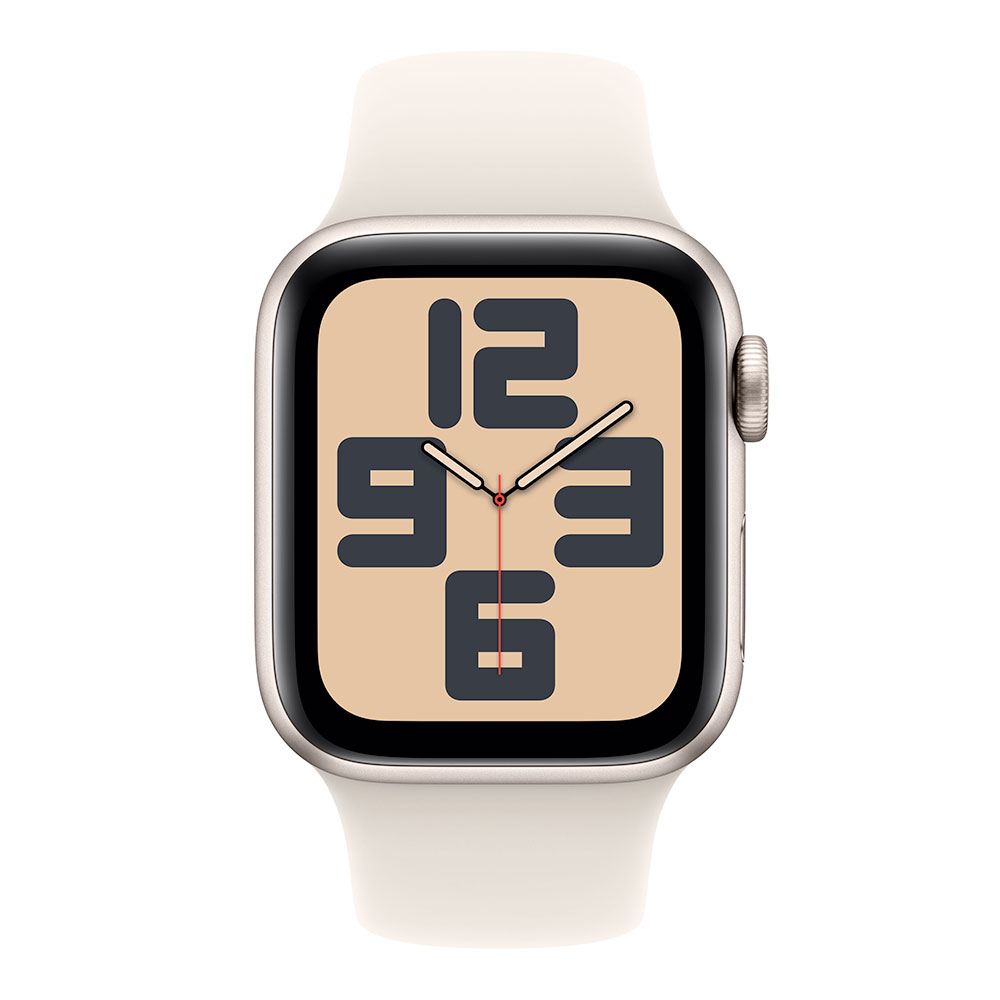 Apple Watch SE GPS 44mm Hviezdny biely hliník s hviezdnym bielym športovým remienkom - M/L