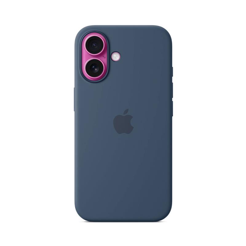 iPhone 16 Silicone Case with MagSafe - Denimová