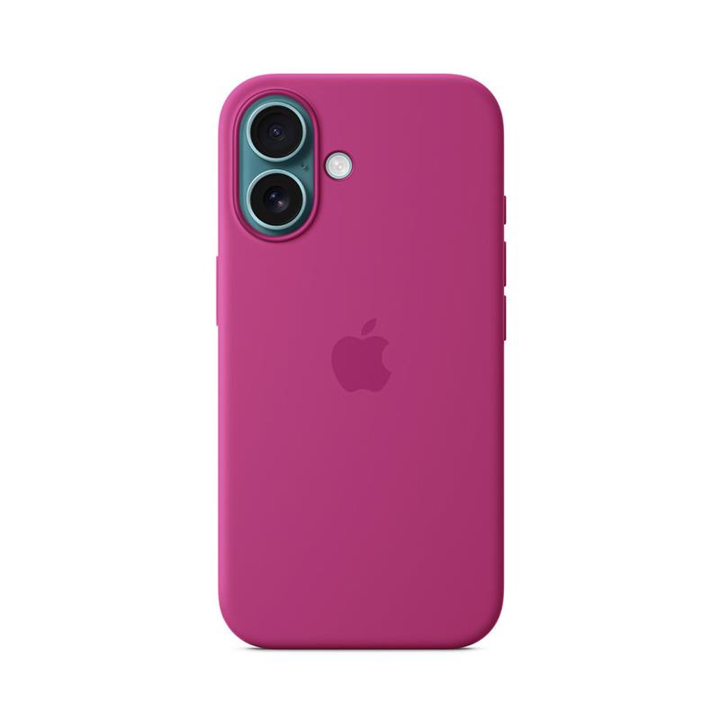 iPhone 16 Silicone Case with MagSafe - Fuchsiová
