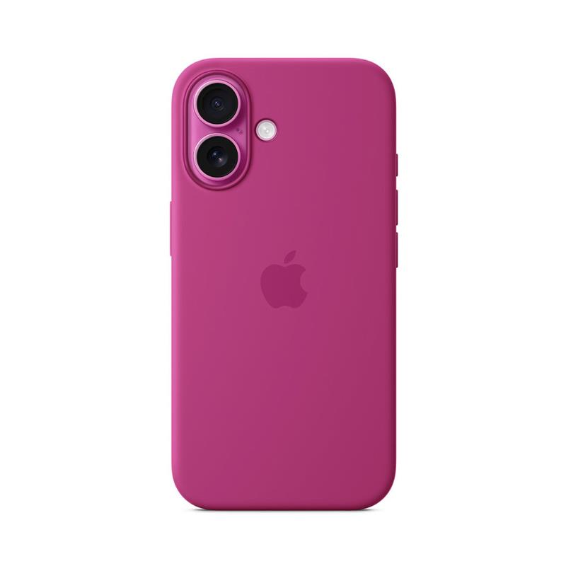 iPhone 16 Silicone Case with MagSafe - Fuchsiová