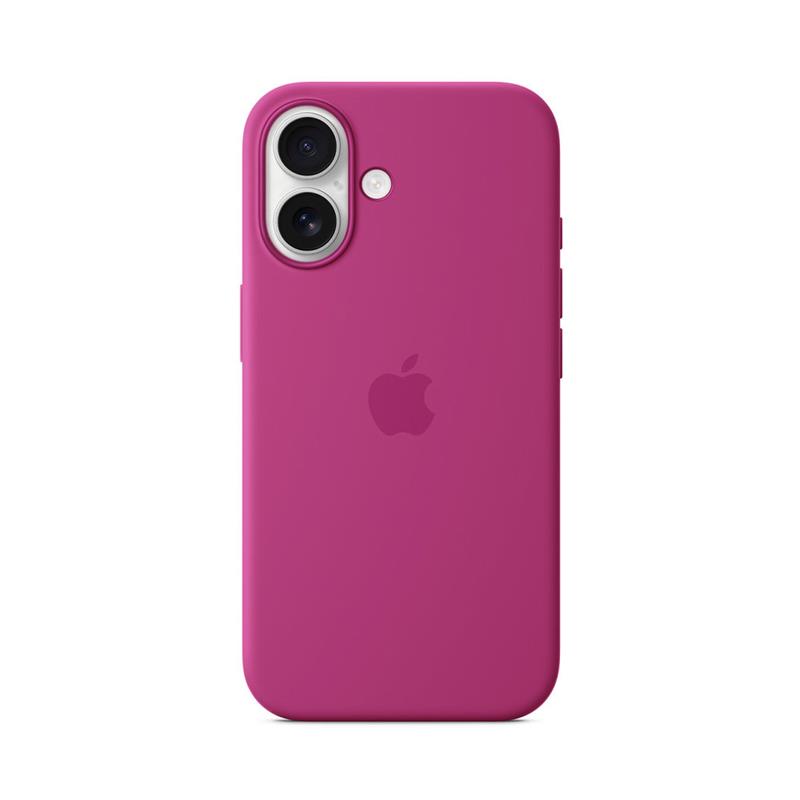 iPhone 16 Silicone Case with MagSafe - Fuchsiová