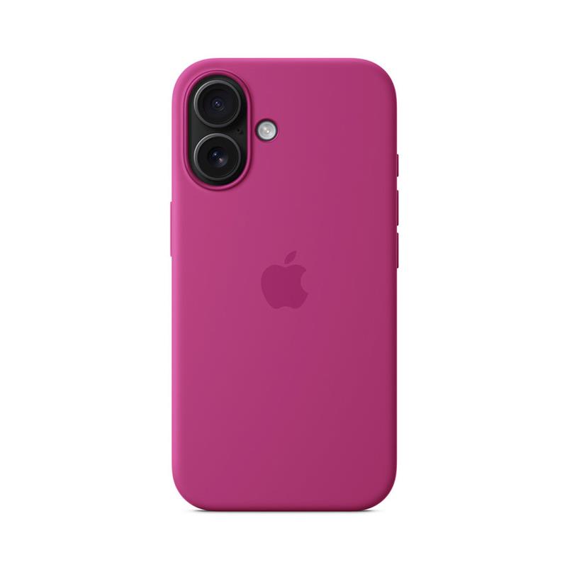 iPhone 16 Silicone Case with MagSafe - Fuchsiová