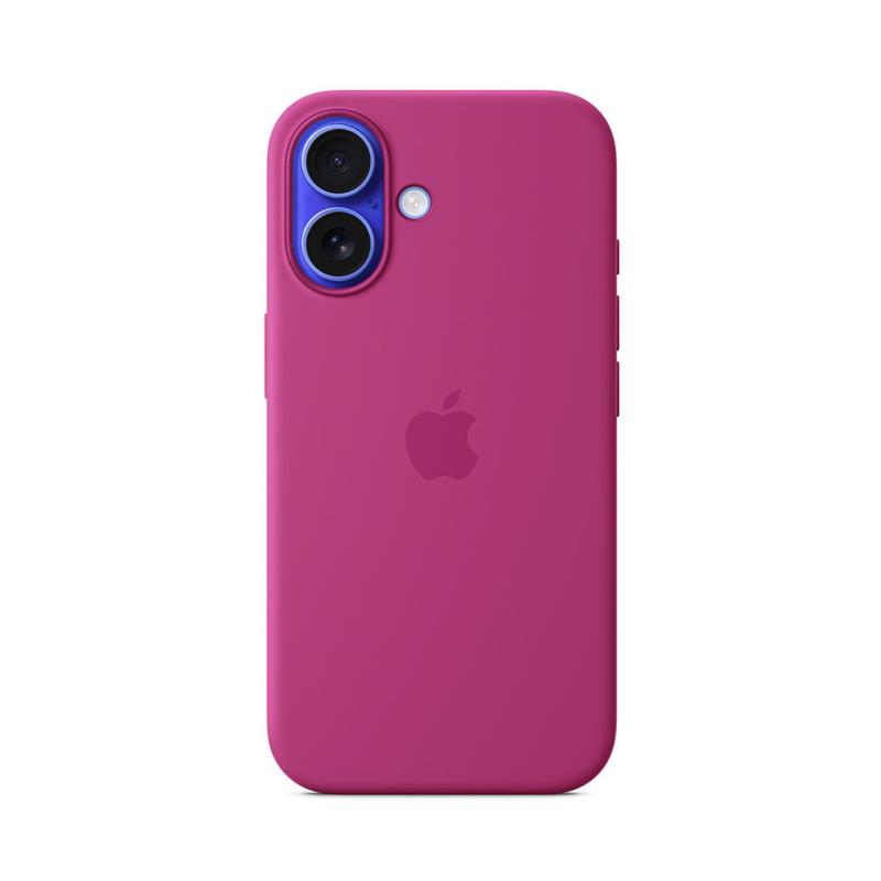 iPhone 16 Silicone Case with MagSafe - Fuchsiová
