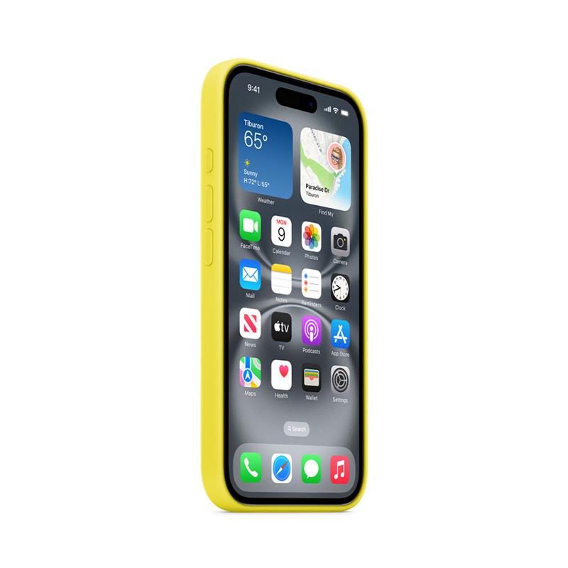 iPhone 16 Silicone Case with MagSafe - Karambolově žlutá