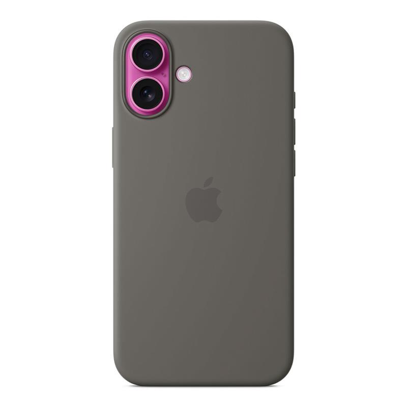iPhone 16 Plus Silicone Case with MagSafe - Skálově šedá