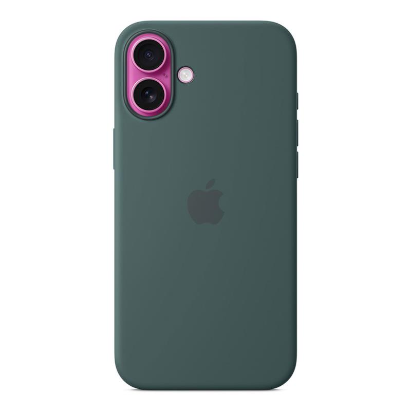 iPhone 16 Plus Silicone Case with MagSafe - Lake Green