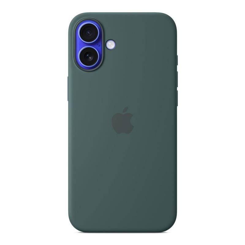 iPhone 16 Plus Silicone Case with MagSafe - Lake Green
