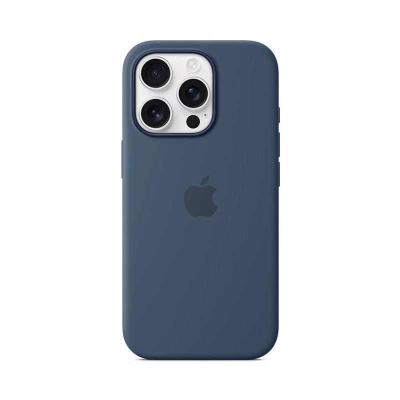 iPhone 16 Pro Silicone Case with MagSafe - Denimová