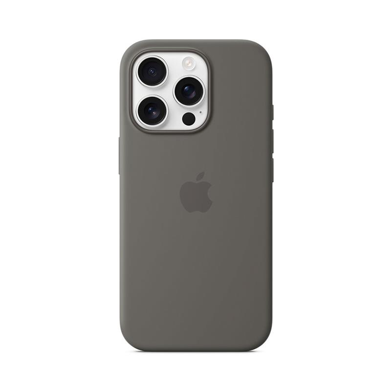 iPhone 16 Pro Silicone Case with MagSafe - Stone Gray