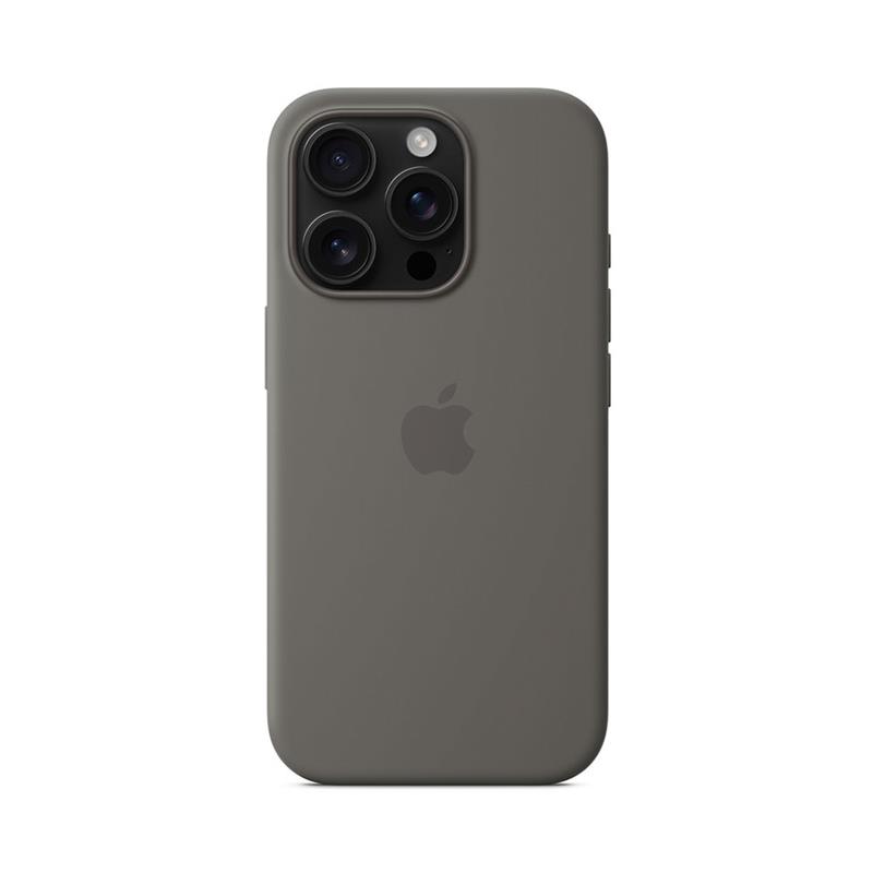 iPhone 16 Pro Silicone Case with MagSafe - Stone Gray