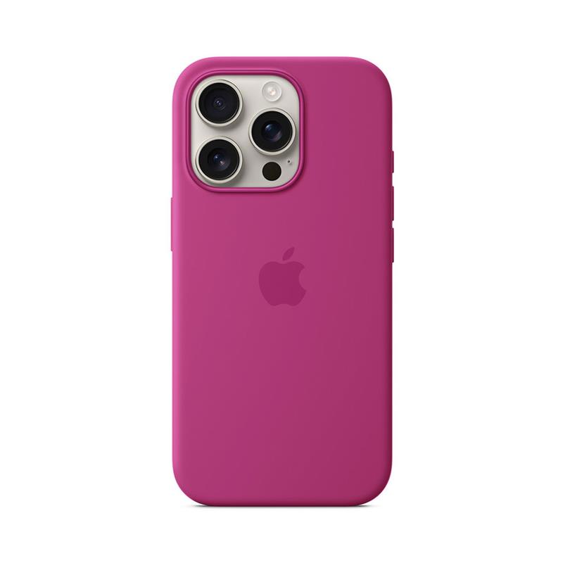 iPhone 16 Pro Silicone Case with MagSafe - Fuchsia