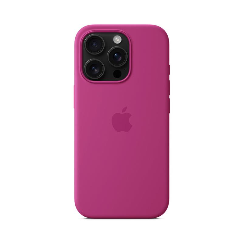 iPhone 16 Pro Silicone Case with MagSafe - Fuchsia