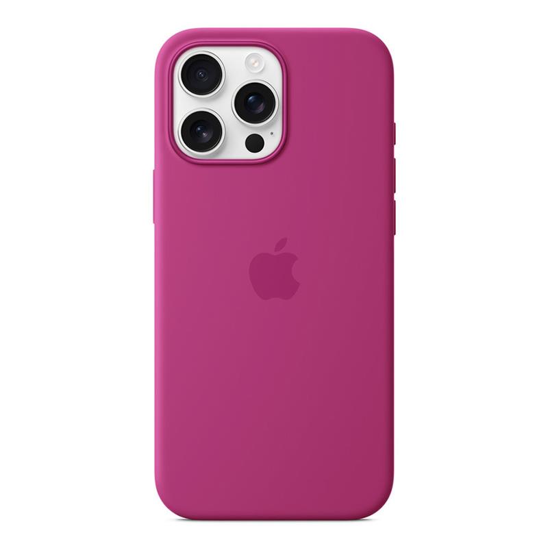 iPhone 16 Pro Max Silicone Case with MagSafe - Fuchsiová