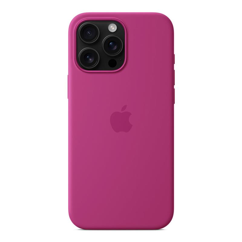 iPhone 16 Pro Max Silicone Case with MagSafe - Fuchsiová