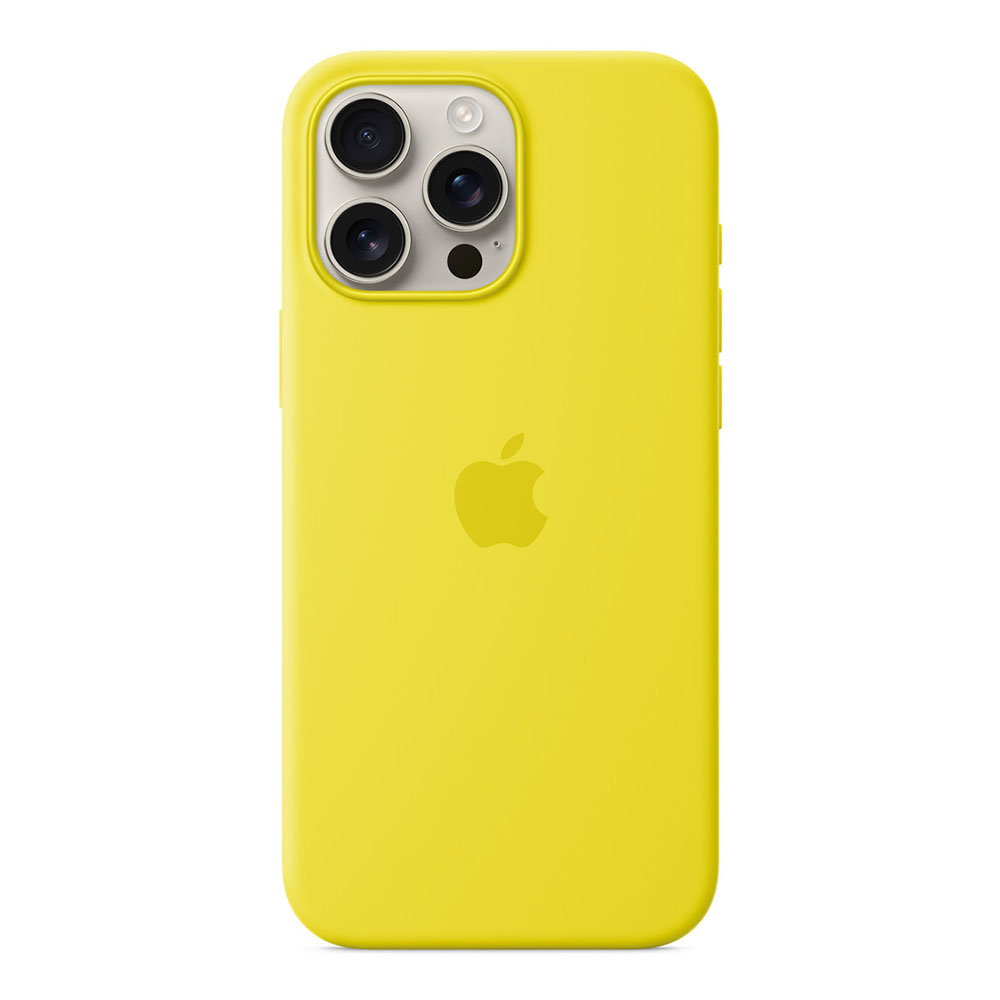 iPhone 16 Pro Max Silicone Case with MagSafe - Karambolové žlutá