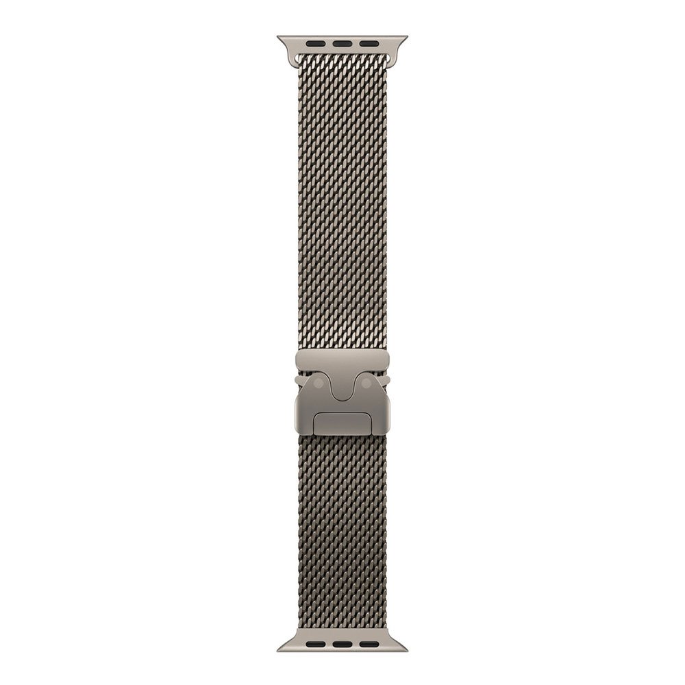 Apple Watch 49mm Natural Titanium Milanese Loop - Large