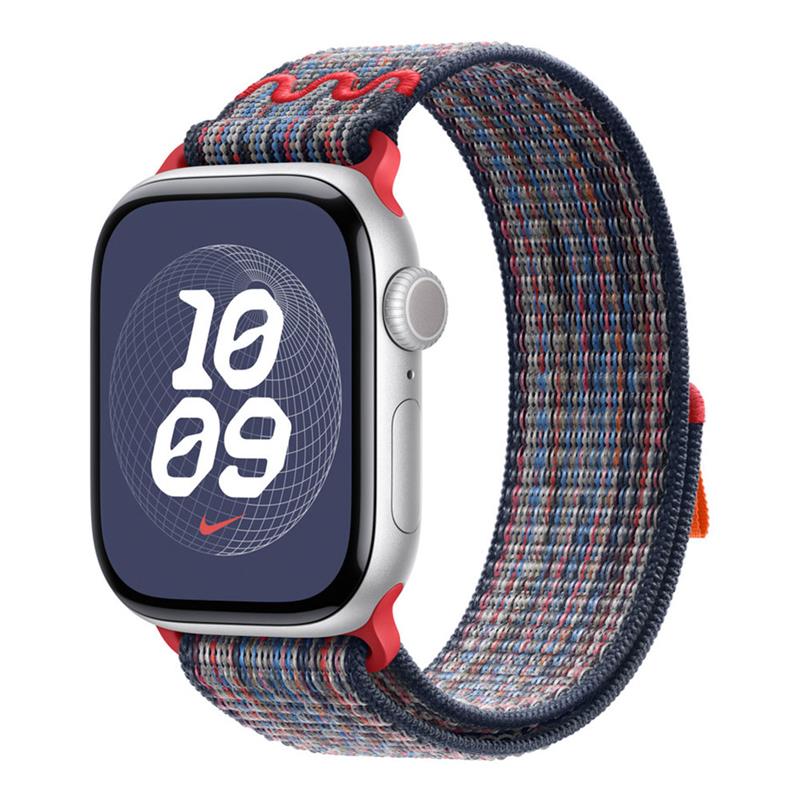 Apple Watch 46mm Blue/Red Nike Sport Loop
