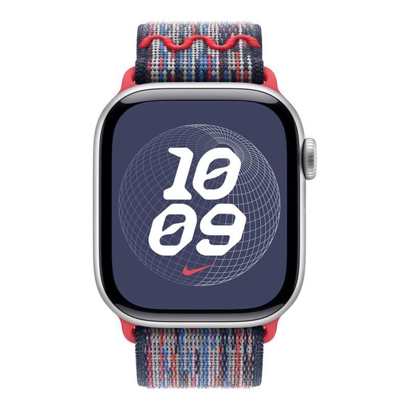 Apple Watch 46mm Blue/Red Nike Sport Loop