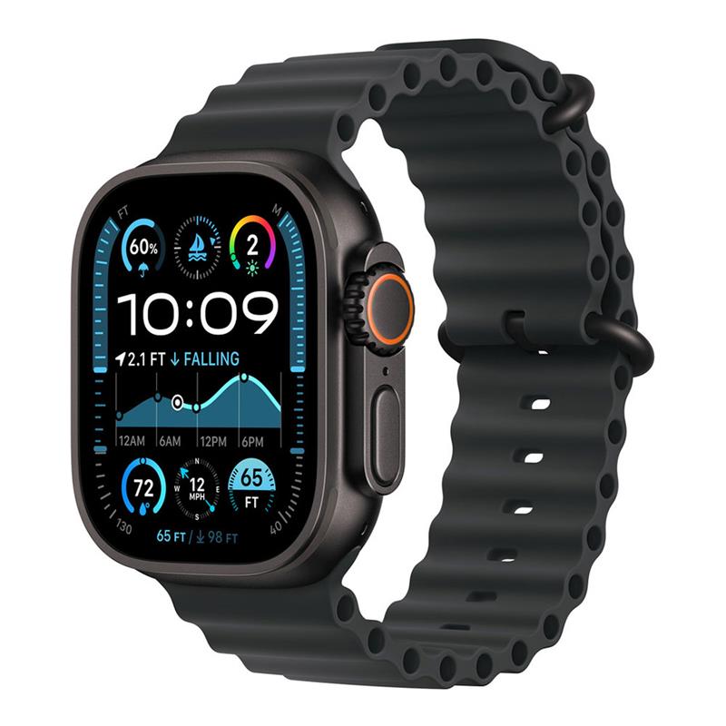 Apple Watch 49mm Black Ocean Band Extension - Black Titanium Finish