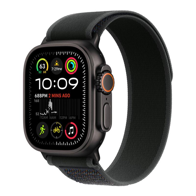 Apple Watch 49mm Black Trail Loop - S/M - Black Titanium Finish