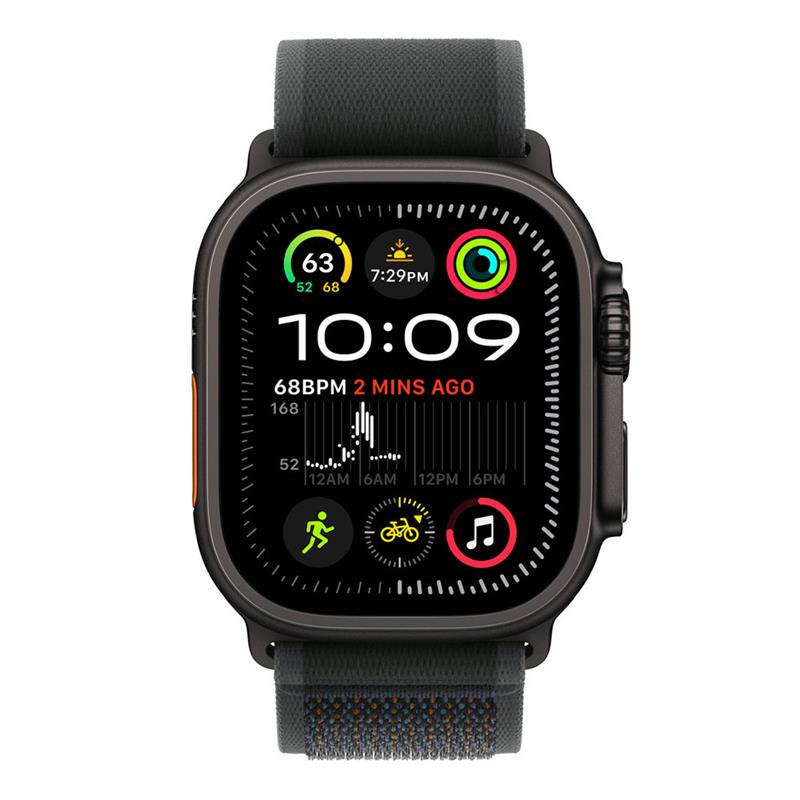 Apple Watch 49mm Black Trail Loop - M/L - Black Titanium Finish