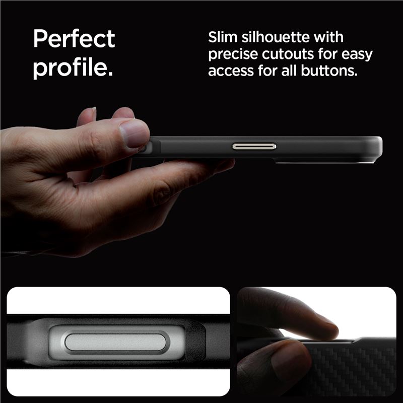 Spigen kryt Enro Aramid MagSafe pro iPhone 16 Pro Max - Natural Black
