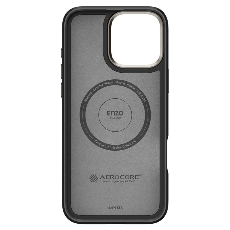 Spigen kryt Enro Aramid MagSafe pro iPhone 16 Pro Max - Natural Black