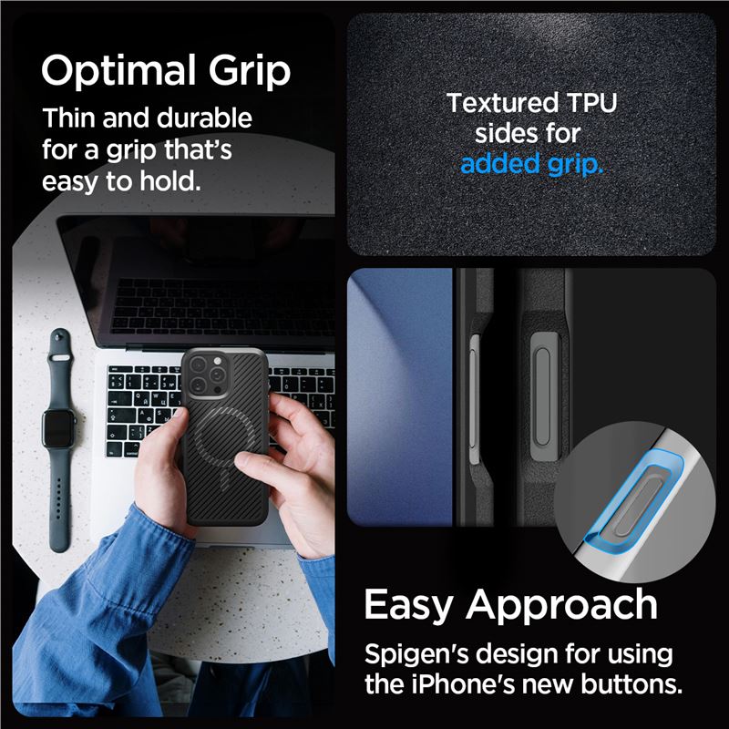 Spigen kryt Core Armor MagSafe pro iPhone 16 Pro - Matte Black