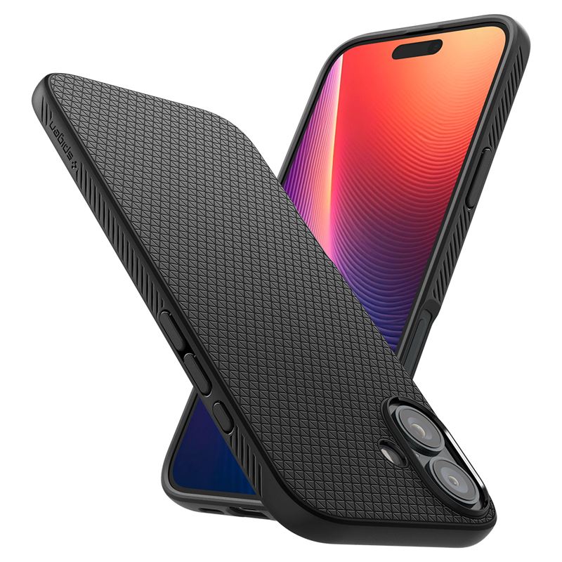 Spigen kryt Liquid Air pro iPhone 16 Plus - Matte Black