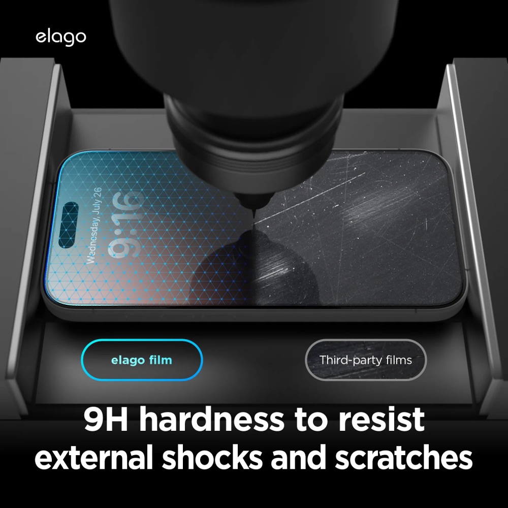Elago ochranné sklo pre iPhone 16/15 - Crystal Clear