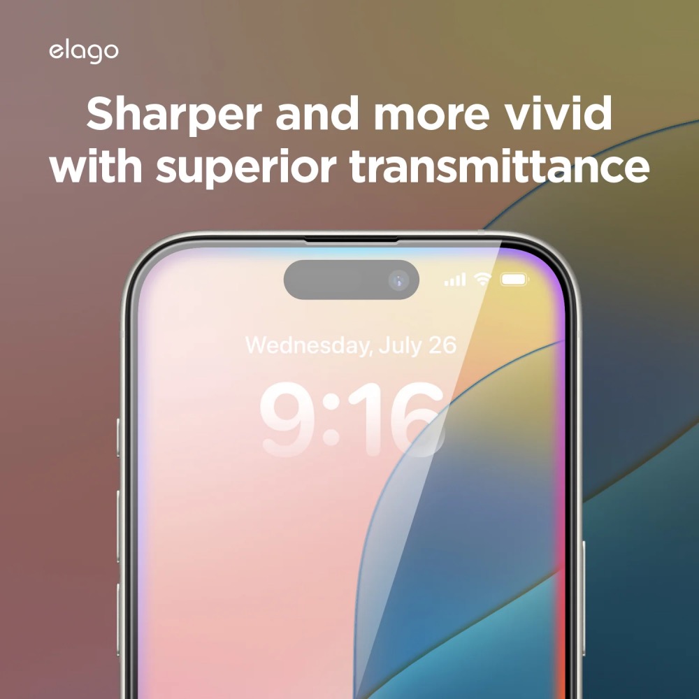 Elago ochranné sklo pre iPhone 16/15 - Crystal Clear