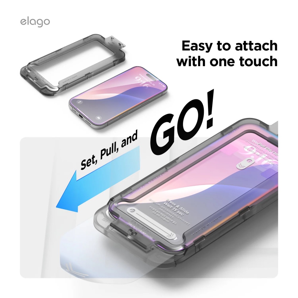 Elago ochranné sklo pre iPhone 16 Pro - Crystal Clear