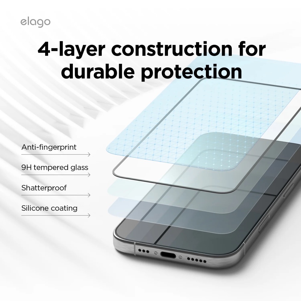 Elago ochranné sklo pre iPhone 16 Pro - Crystal Clear