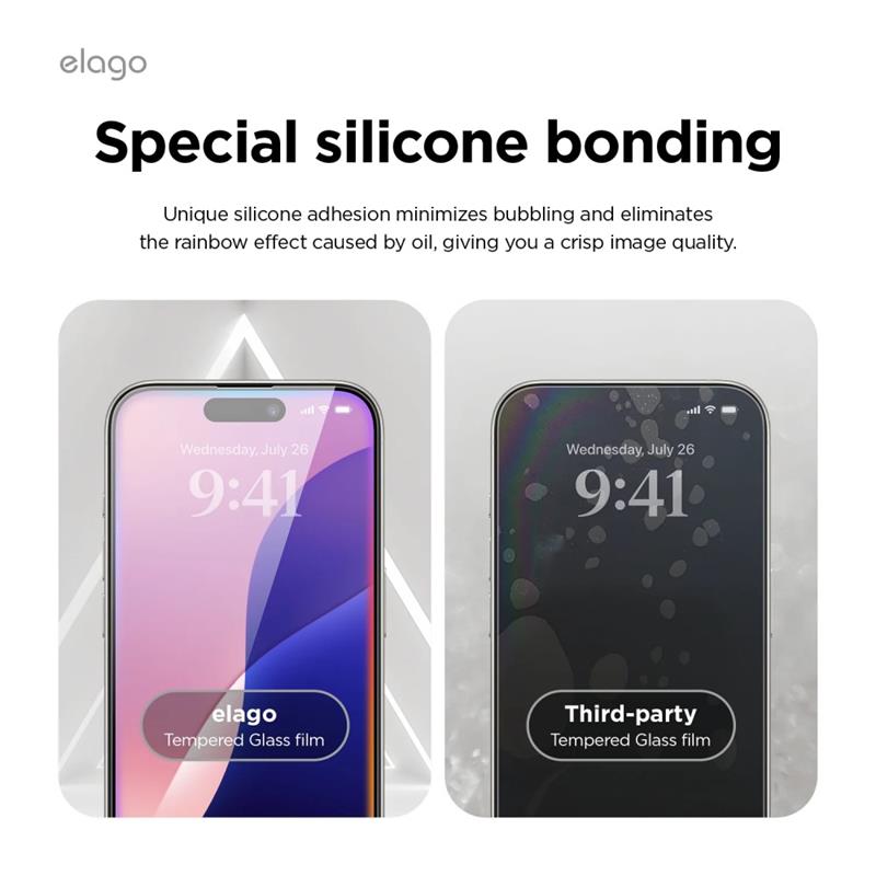 Elago ochranné sklo pre iPhone 16 Pro Max - Crystal Clear
