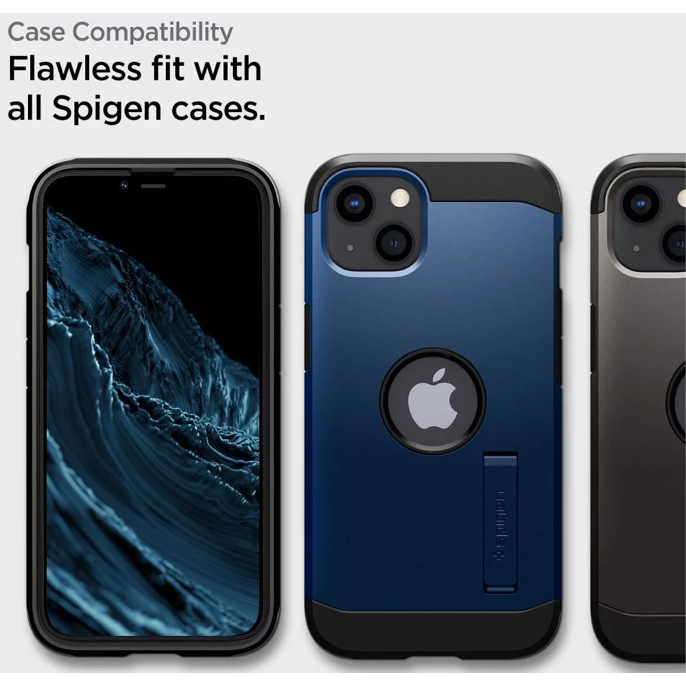 Spigen ochranné sklo GLAS.tR AlignMaster pre iPhone 16e/14/13/13 Pro - Black Frame