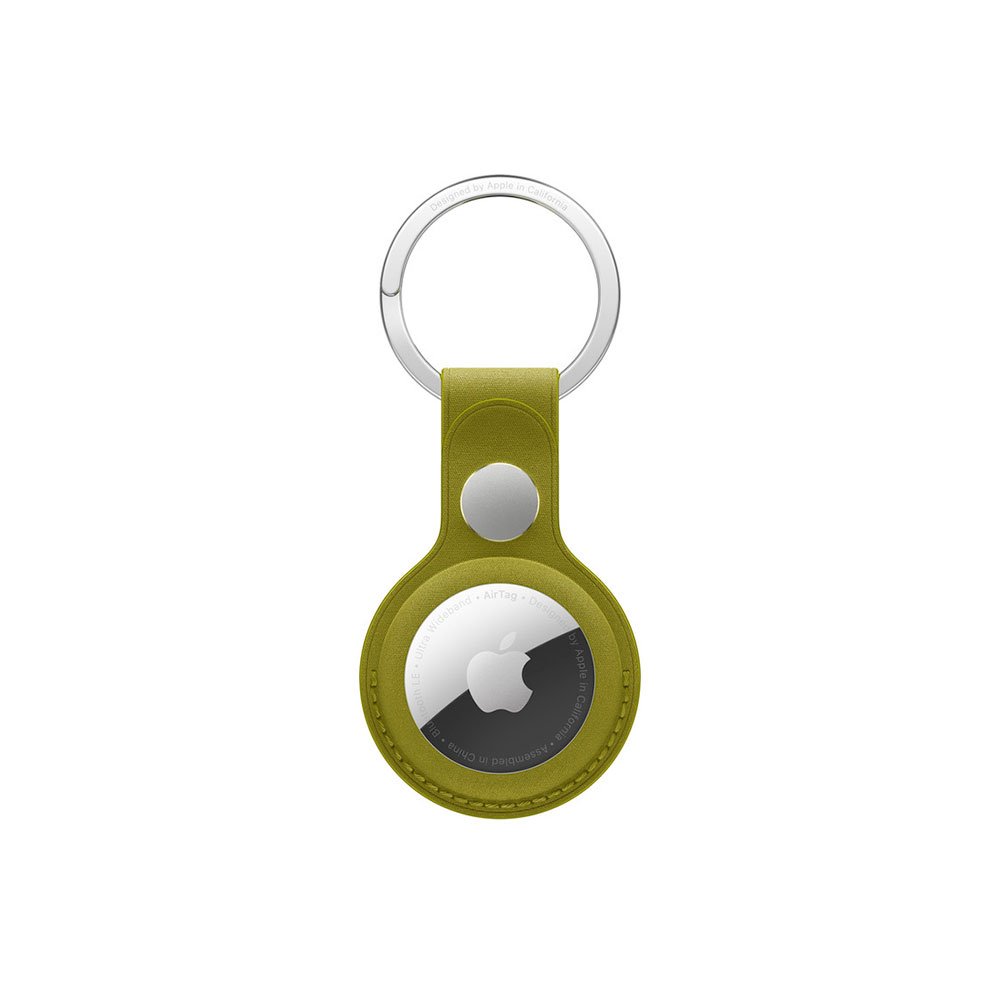 Apple AirTag FineWoven Key Ring - Chartreuse