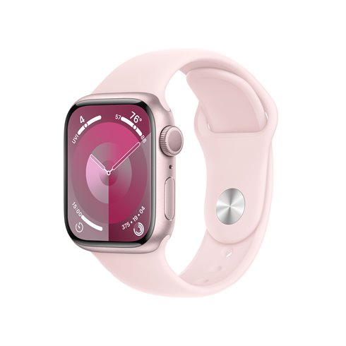 Apple Watch Series 9 GPS 41mm Pink Aluminium Case with Light Pink Sport Band - S/M *Rozbalený*