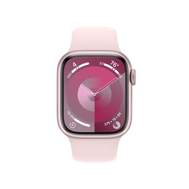Apple Watch Series 9 GPS 41mm Pink Aluminium Case with Light Pink Sport Band - S/M *Rozbalený*