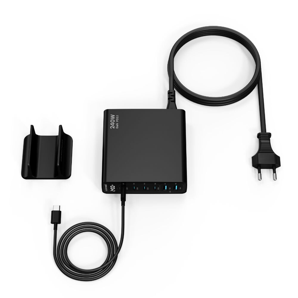 Cubenest S6D0 PD 3.1 GaN Adaptér 240W - černá