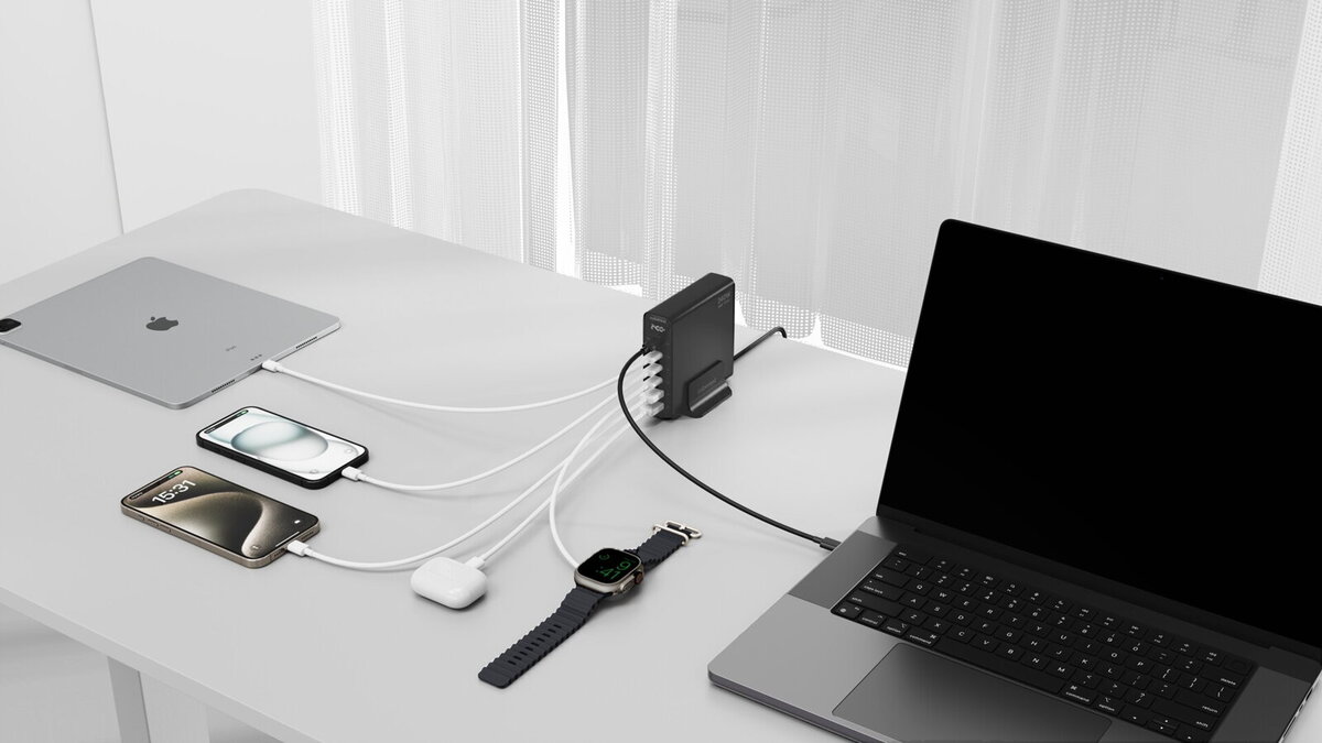 Cubenest S6D0 PD 3.1 GaN Adaptér 240W - černá