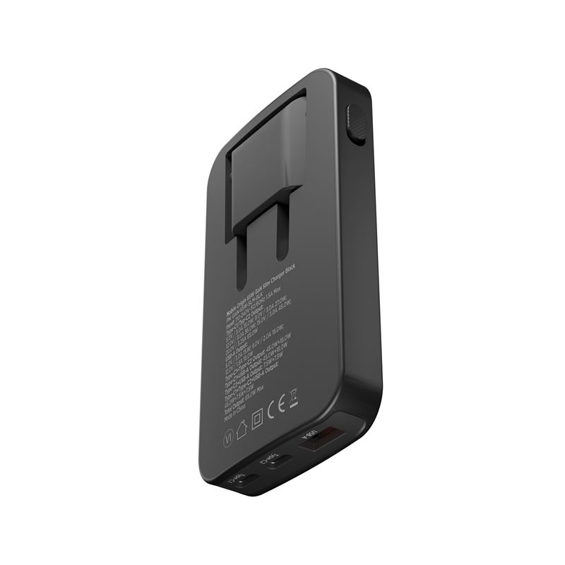 Mobile Origin 65W GaN III Slim Charger Dual USB-C / Single USB-A - Black