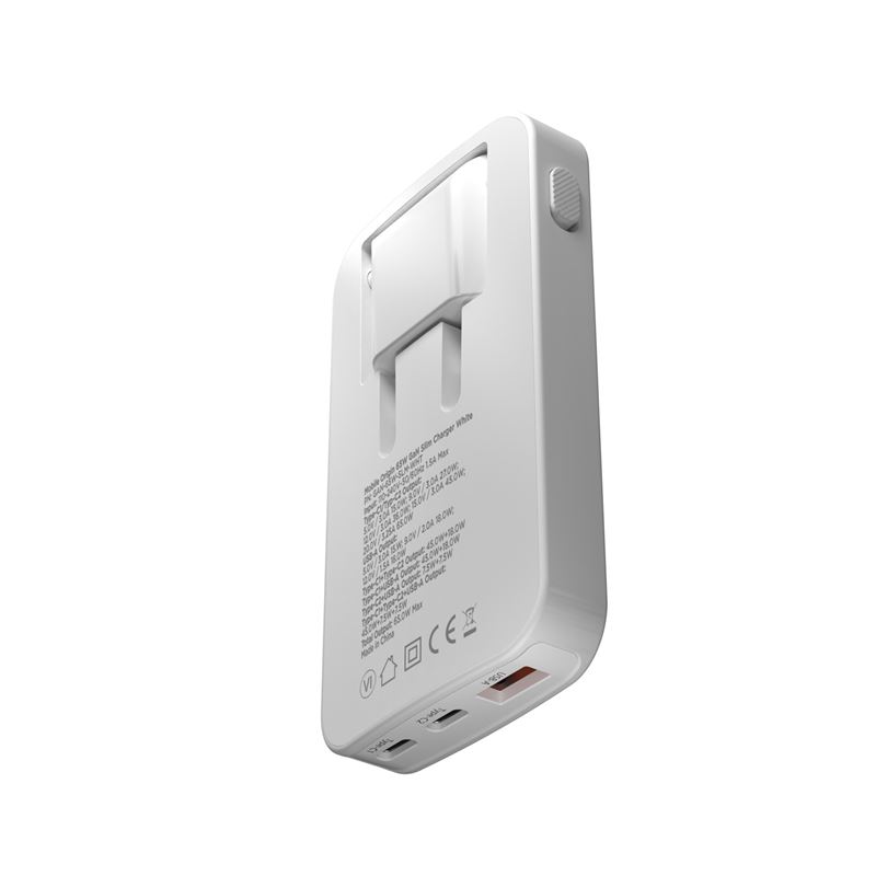 Mobile Origin 65W GaN III Slim Charger Dual USB-C / Single USB-A - White